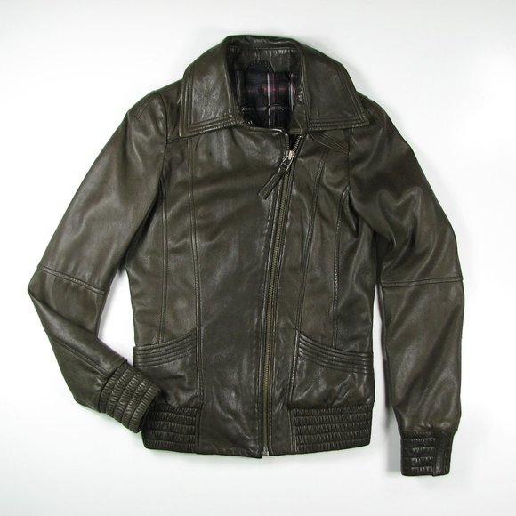 Mackage Jackets & Blazers - MACKAGE Brown Lamb Skin Leather Jacket